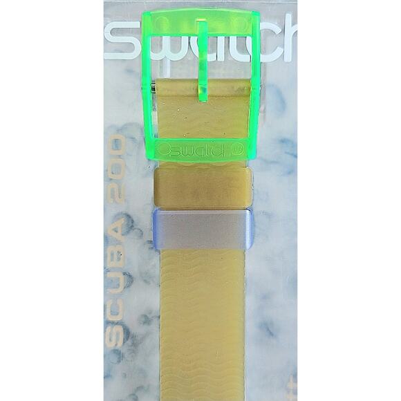 Swatch Watch BLUE ICE SDK107 1993 Scuba Divers Rare Skeleton Dial Swiss Quartz - Picture 3 of 6